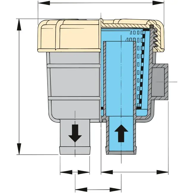 Vetus Type 140 Cooling Water Strainer