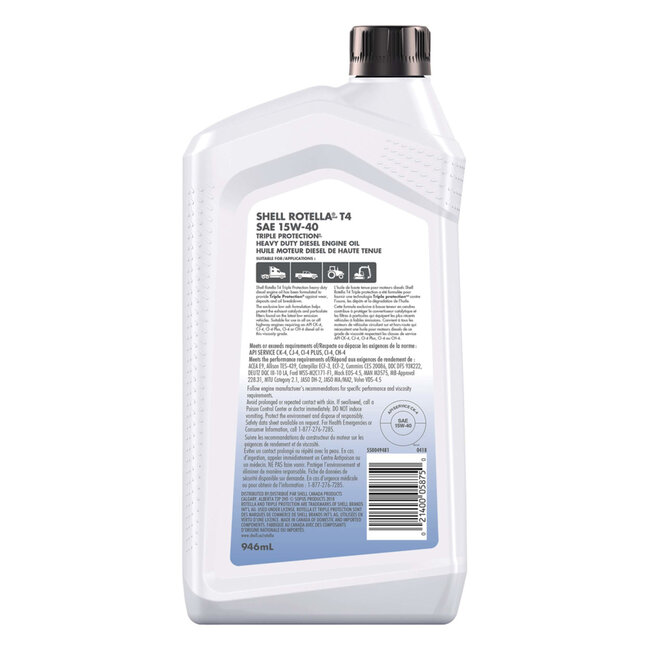 Shell Shell Rotella T4 15W-40 Diesel Oil 946ml