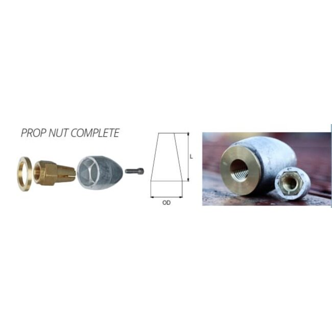 Prop Nut Aluminum