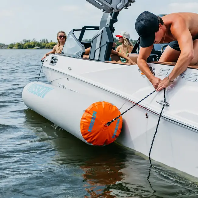 Mission Outdoor TITAN | Inflatable Tie-Up Boat Bumper 18" x 10'
