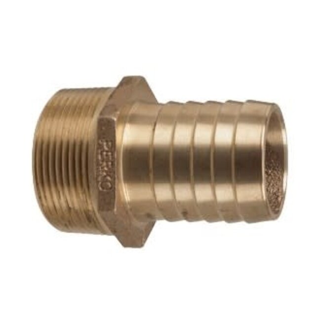 Perko 1/2" to 5/8" Hose Barb Bronze NS