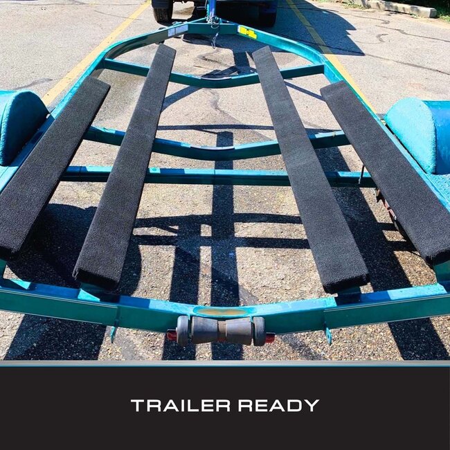 Tie Down 11 in. x 12 ft. Black Bunk Carpet