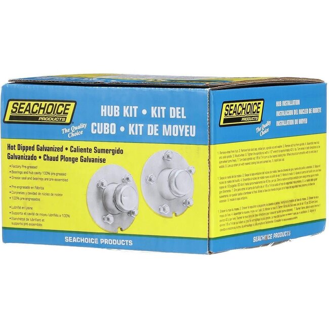 Trailer Wheel Hub 4 Lugs, Galvanized