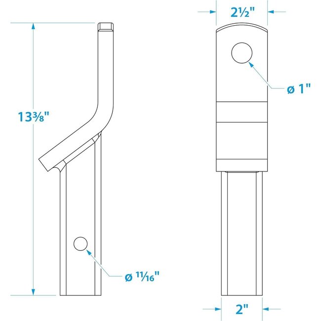 Trailer Ball Mount 2"