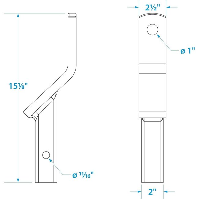 Trailer Ball Mount 2"