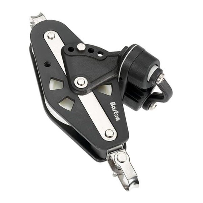 Barton Blocks Plain Bearing Pulley Fiddle Block Swivel Becket & Plastic Cam Size 3 30/58mm
