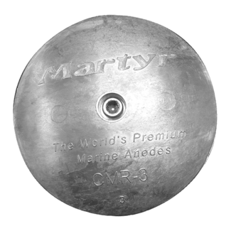 Martyr Anodes Zinc Rudder/Trim Tab Anode for Salt Water