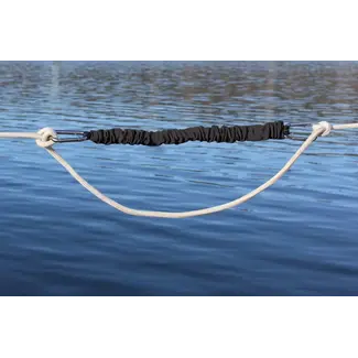 Shockles LineSnubber Shock Absorber for Dock Line, Black, 20" (51 cm)