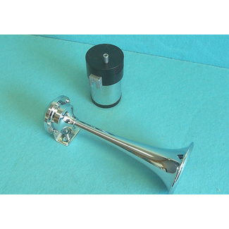 Single Trumpet Mini Horn Chrome