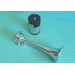 Single Trumpet Mini Horn Chrome