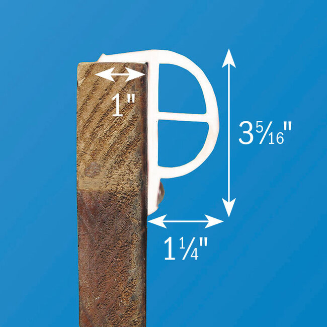 Dock Edge Heavy "P" Premium PVC Edge Dock Bumper 4"x 8'