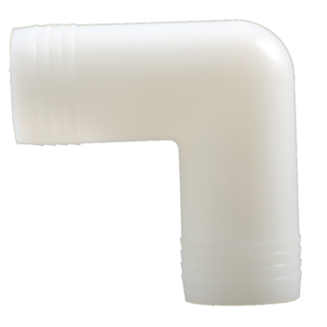Plumbing & Fixtures Elbow 90° for 1-1/4" Hose White Nylon