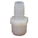 Plumbing & Fixtures Adaptor Male 3/4" PT to 3/4" Hose White Nylon