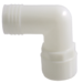Plumbing & Fixtures 90° 1" PT to 1" Hose Adaptor White Nylon