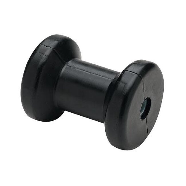Keel Roller Spool Black Rubber 8"