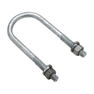 Round U-Bolt Galvanized  3/8-16x 1-3/4x4-3/8