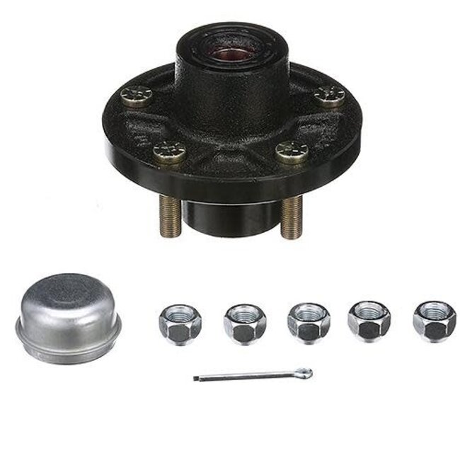 1" Painted Trailer Wheel Hub