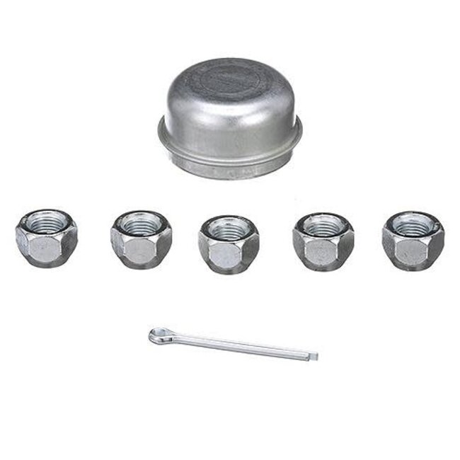1" Painted Trailer Wheel Hub