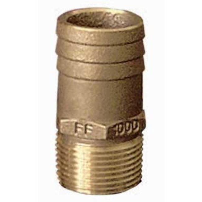 Groco Groco Bronze Full Flow Threaded Pipe to Hose Barb Adaptor