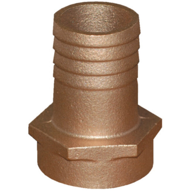 Groco Groco Bronze Threaded Pipe to Hose Barb Adapter