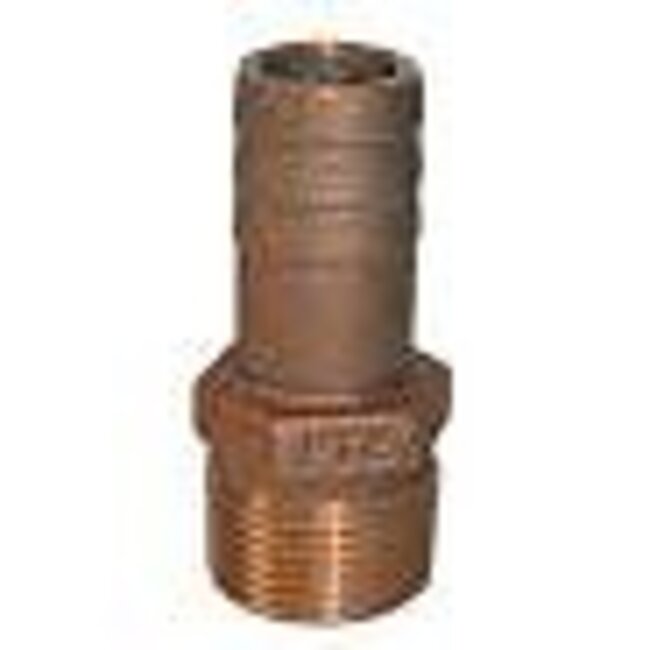 Groco Groco Bronze Threaded Pipe to Hose Barb Adapter