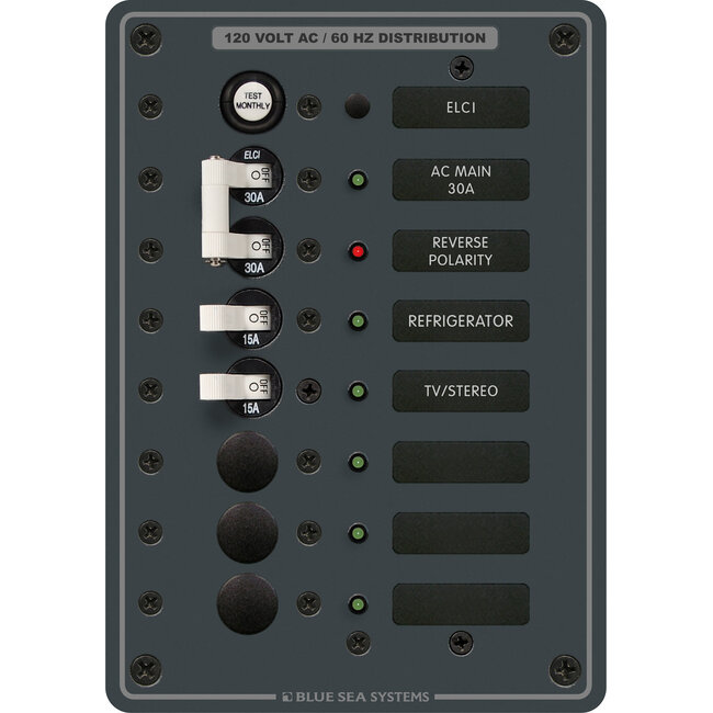 30A ELCI Main 5 Position AC Panel