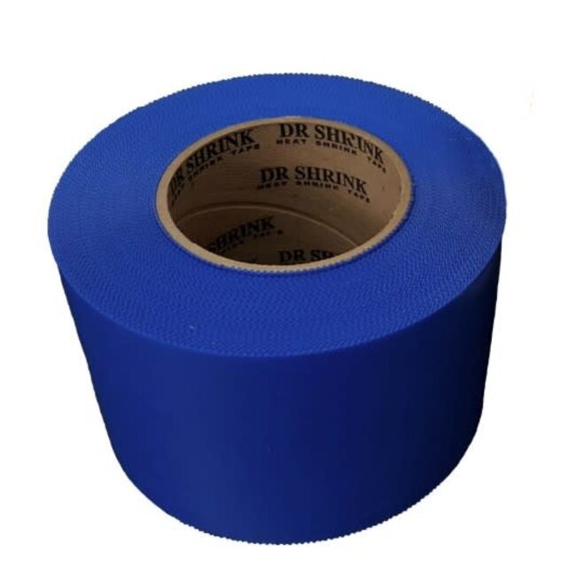 Dr. Shrink Shrink Tape Blue 4" x 180' Pinked edging