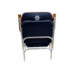 Navy Blue Padded High Back Deck Chair