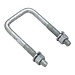 Square U-Bolt Galvanized 3/8-16 x 3-1/16 x 4-7/8