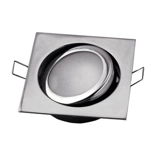 Flush Mount Light 3-9/16x3-9/16 Chrome Brass LED