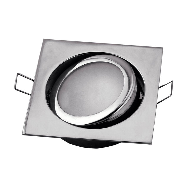 Flush Mount Light 3-9/16x3-9/16 Chrome Brass LED