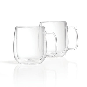 Ensemble de 2 tasses en verre, double paroi, 325 ml, Trudeau