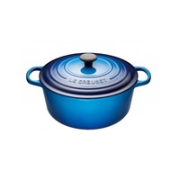 Le Creuset 6.7L blue round cauldron