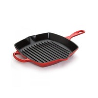 Le Creuset cherry red 26 cm steak pan