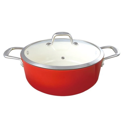 LeCuistot Round cauldron 26cm Today 5L Red SB-26R2 LeCuistot Round cauldron 26cm Today 5L Red SB-26R2