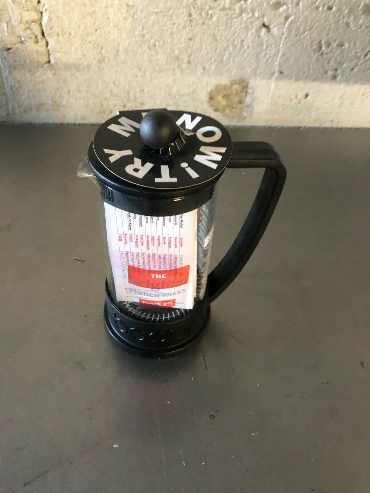 Bodum French Press, 3 Cup Coffee Maker, Black - 10948-01