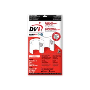 Drainvac Sacs en papier 9 gallons aspirateur central DrainVac SAC-14