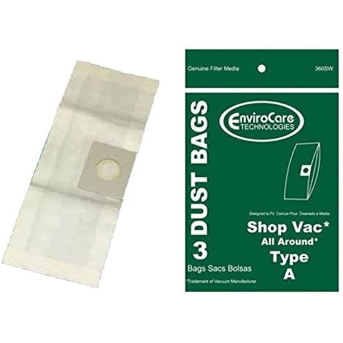 Shop-Vac Sacs en papier SHOPVAC type A EnviroCare