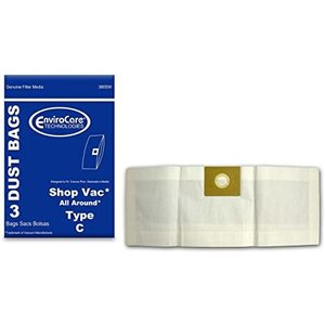 Shop-Vac Sacs en papier SHOPVAC All Around Type C