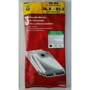 Shop-Vac SHOPVAC 15-22 gallon style G bags