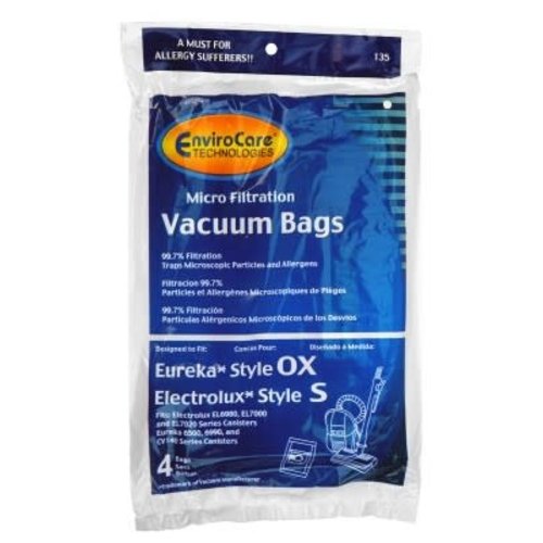 Eureka OX vacuum paper bags / Electrolux S