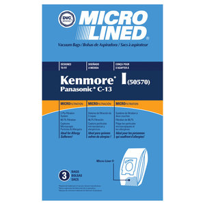 Kenmore 50570 Panasonic C-13 Paper Bags