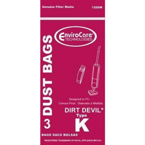Dirt Devil Type K EnviroCare 120SW Bags