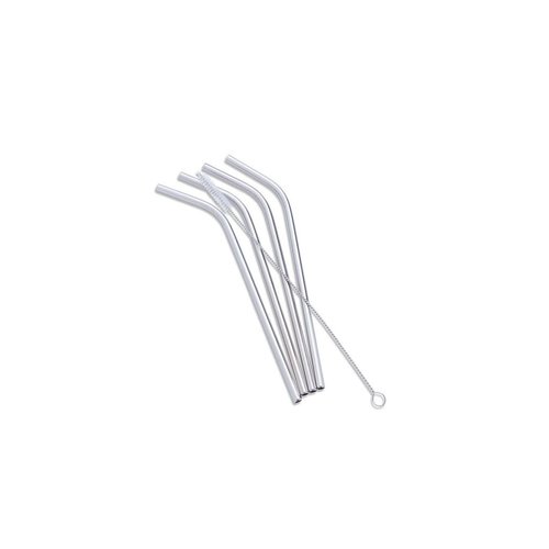Danesco Stainless steel straws with brush 8342676SS Danesco Stainless steel straws with brush 8342676SS