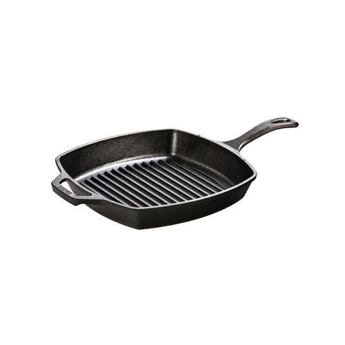 Lodge Poêle à griller carrée Lodge en fonte 10 1/2'' ou 26cm  F4764