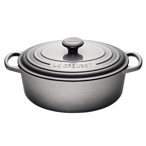 Basics SX-75QTYB Ronde Faitout en fonte émaillée - 6.9 L, blanc mat,  7.3 QT : : Cuisine et Maison