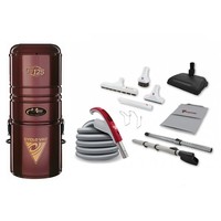 CycloVac GS125 / 650 AW avec trousse d'accessoires de luxe, boyau de 35 pieds  et balai électrique Airstream pour tapis