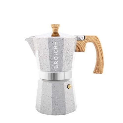 Grosche Moka Coffee maker 6 Cups Grosche Milano  Fossil Grey