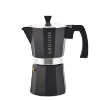 Cafetière espresso Moka 9 tasses Grosche Milano Charcoal