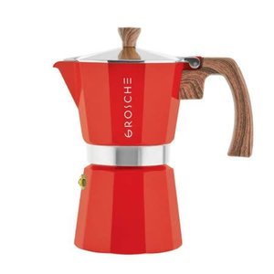 Grosche Moka 9 cups espresso maker Grosche Milano Red